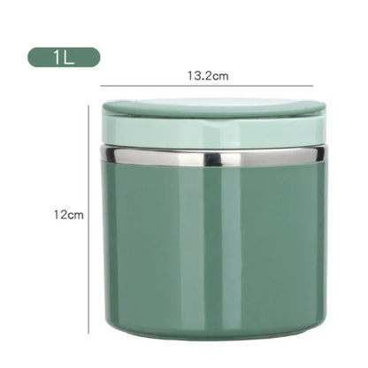 Skanto | Thermos Lunch Box | Stainless Steel Insulated Container | 630 ml / 1000 ml | With Handle & Leak-Proof