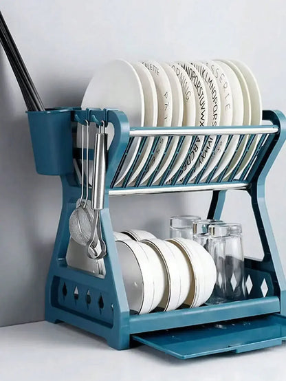 Foldable Dish Organizer – Practical Dish Drying Rack, Space-saving and Easy to Clean, Perfect for Modern Kitchens and Small Spaces | Karnz