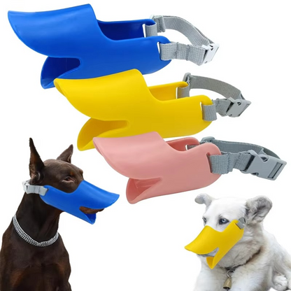 Skanto | Adjustable Silicone Duck Muzzle for Small and Large Dogs