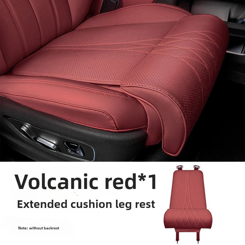 Skanto | Extended Car Seat Cushion with Leg Support | Ergonomic and Comfortable | PU Leather