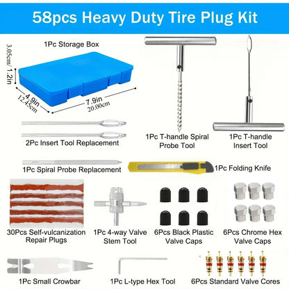 Tire Repair Kit Car Motorcycle | Skanto
