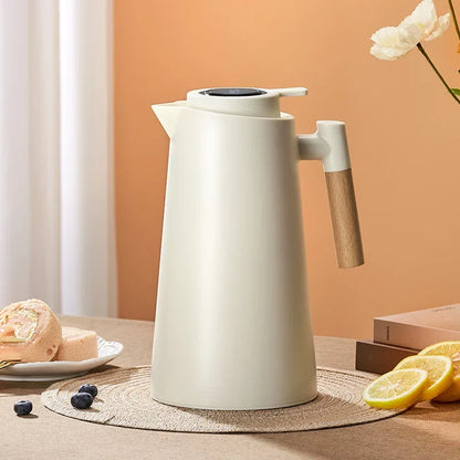 Skanto Skanto | Large Capacity Thermos Carafe with Temperature Setting - Household Thermos Bottle for Leak-Proof Insulation, One-Button Temperature Setting, and More