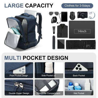 BowLift | Trekvora Travel Backpack | Waterproof & Versatile | Laptop Compartment 15.6" | Wet-Dry Separation