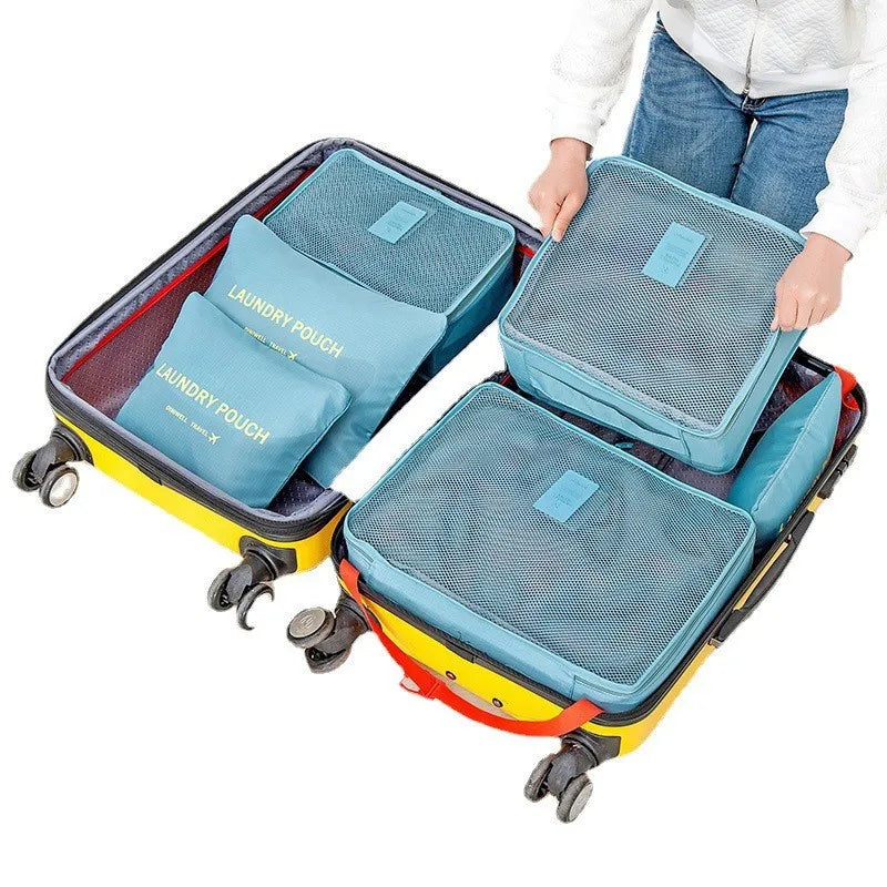 Karnz | TRAVORO Packing Cube Set | 6-piece | Waterproof & Extra Volume | Suitcase Organizer for Men
