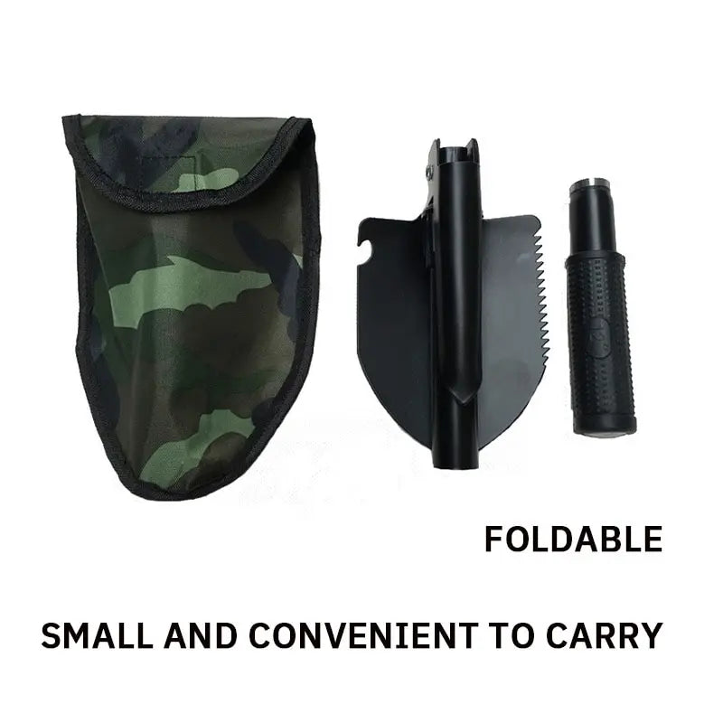 Skanto | Outdoor Multifunctional Engineer Shovel: Military Folding Spade for Camping, Fishing, and Vehicle Use