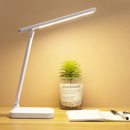 6000mAh rechargeable LED table lamp USB 3-color steplessly dimmable desk lamp Touch foldable eye-caring reading night light