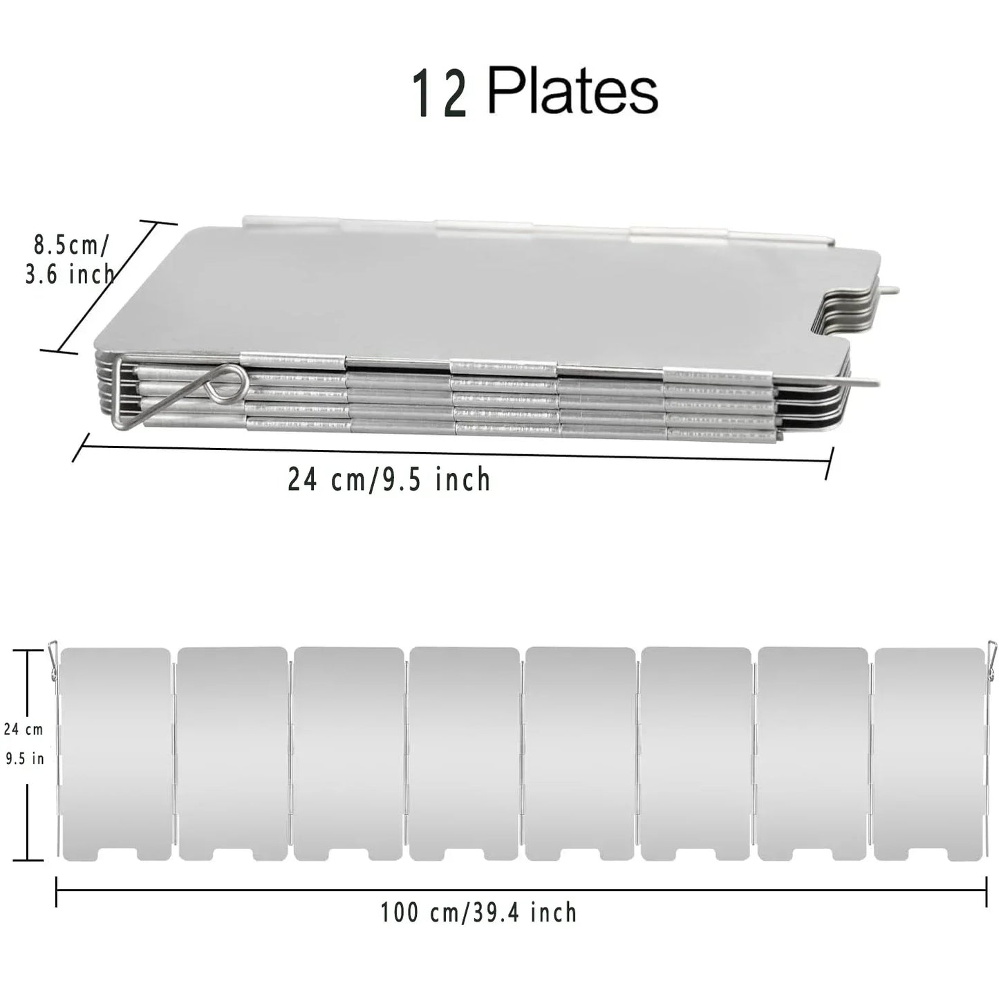 BowLift | WindShieldX Camping Windshield | Foldable & Ultralight | Stainless Steel | For Gas Cookers & Outdoor Cookers