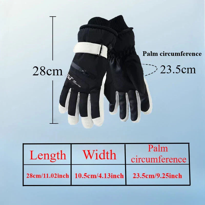 BowLift | GlacioShield Pro Gloves | Waterproof Winter Gloves | Touchscreen & Non-Slip | Warm Fleece Lining for Skiing, Cycling & Outdoor