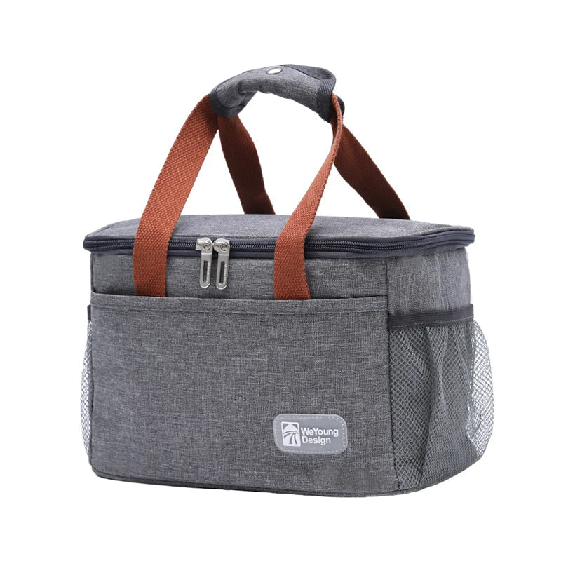 Skanto | Large Capacity Thermal Insulated Lunch Bag – Oxford Fabric Food Storage Picnic Bag, Portable Cooler Bag