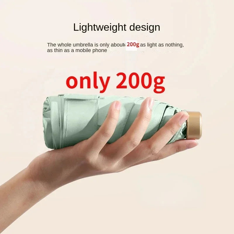 BowLift | Solivio Mini Umbrella | UV Protection & Windproof | Ultralight | 19cm Compact Size