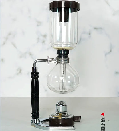 Skanto | Siphon Coffee Brewer Set | 3/5 Cups & Barista Accessories | Elegant Design