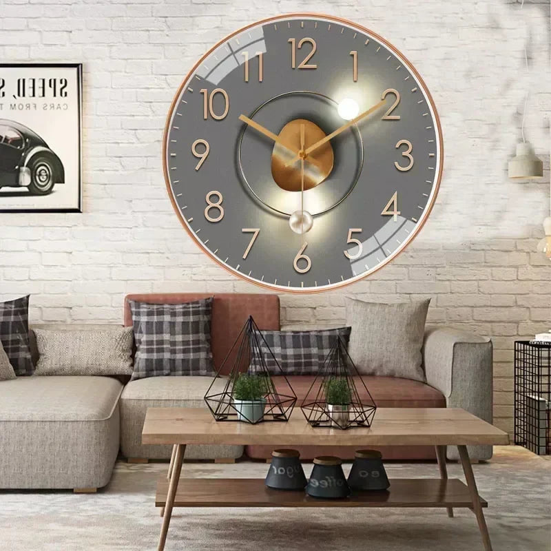 BowLift | Timeless Whisper™ | Silent Classic Wall Clock | Non-Ticking Design for Bedroom & Office Decor