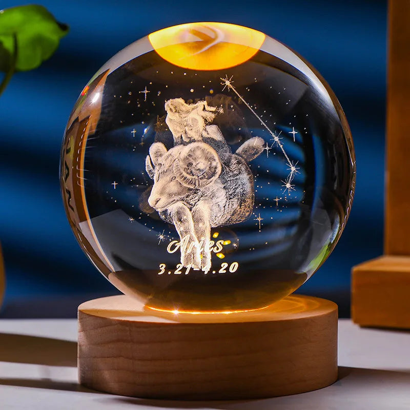 Constellation Crystal Ball Night Light | Karnz