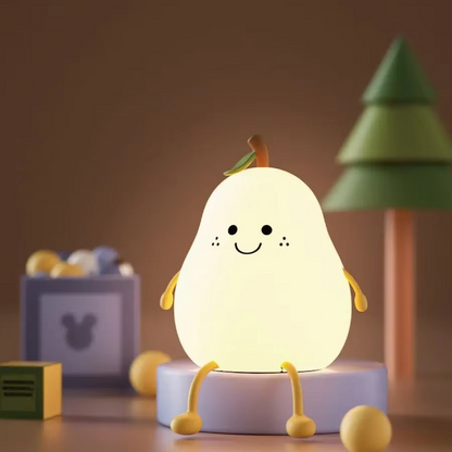 Skanto | Super Soft Touch-Controlled Multicolor Silicone Pear Night Light