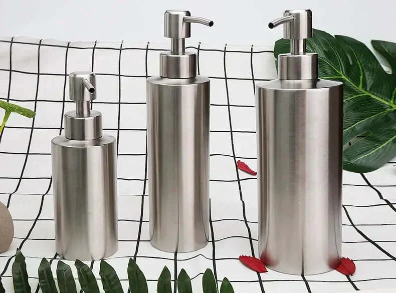 Elegant stainless steel hand pump soap dispenser 250ml/350ml/550ml