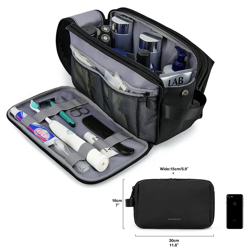 BowLift | Kosmetixo Waterproof Cosmetic Bag for Women & Men | Lightweight Toiletry Bag  | Travel Accessories for Toiletries & Make-up | Unisex Travel Organizer
