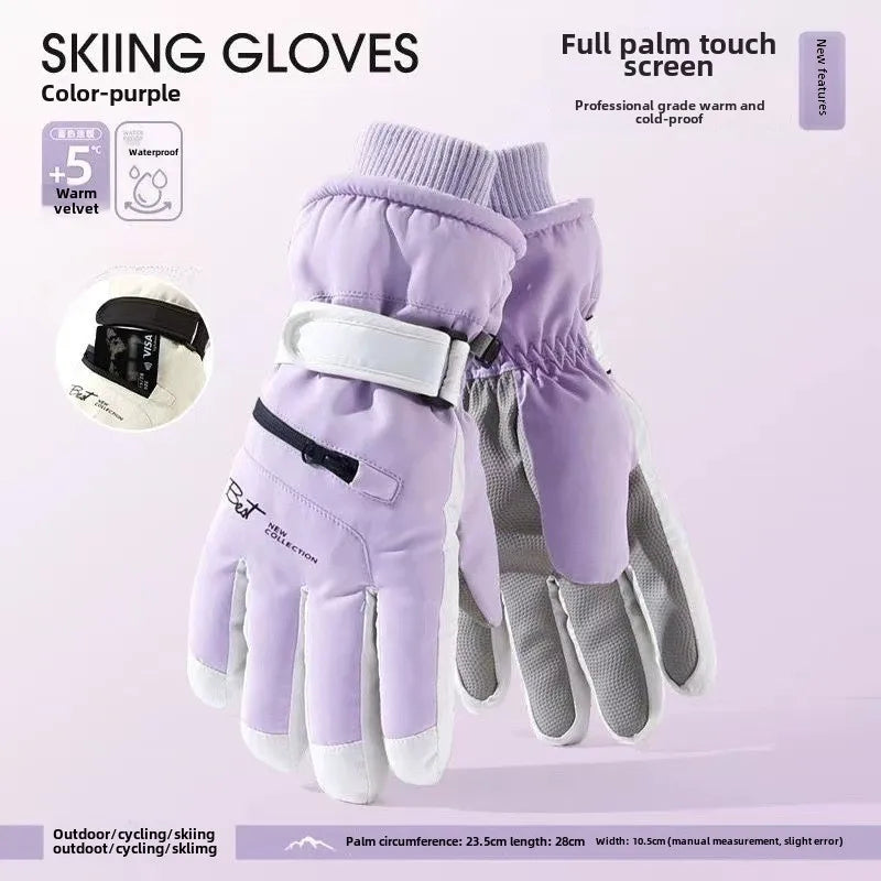 BowLift | GlacioShield Pro Gloves | Waterproof Winter Gloves | Touchscreen & Non-Slip | Warm Fleece Lining for Skiing, Cycling & Outdoor
