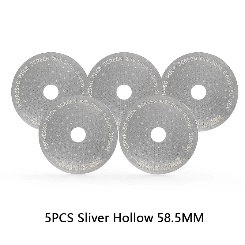 MHW-3BOMBER 51/53/58.5mm Espresso Puck Screen Double-Layer Metal Coffee Reusable Filter