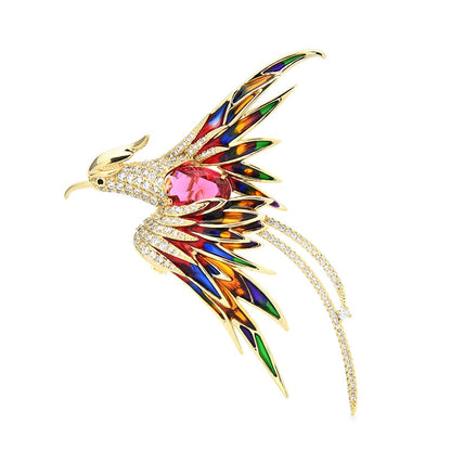 Skanto | Colorful Flying Bird Brooches