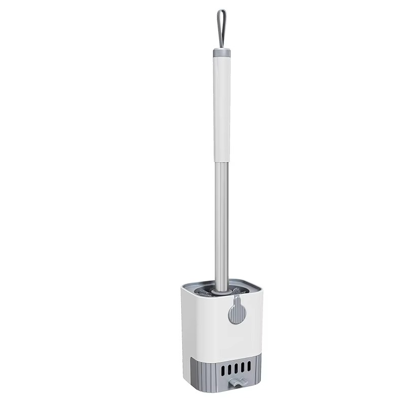 BowLift | Wall-Mounted Flexi-Handle Toilet Brush with Modern Holder