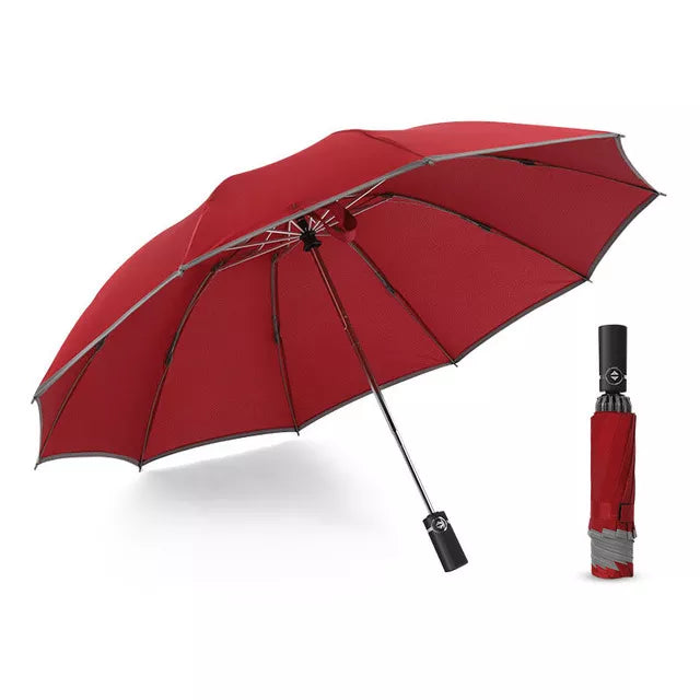 Skanto | Stay Dry and Stylish with Our Inverted Umbrella – Windproof, Foldable, and Reflective!