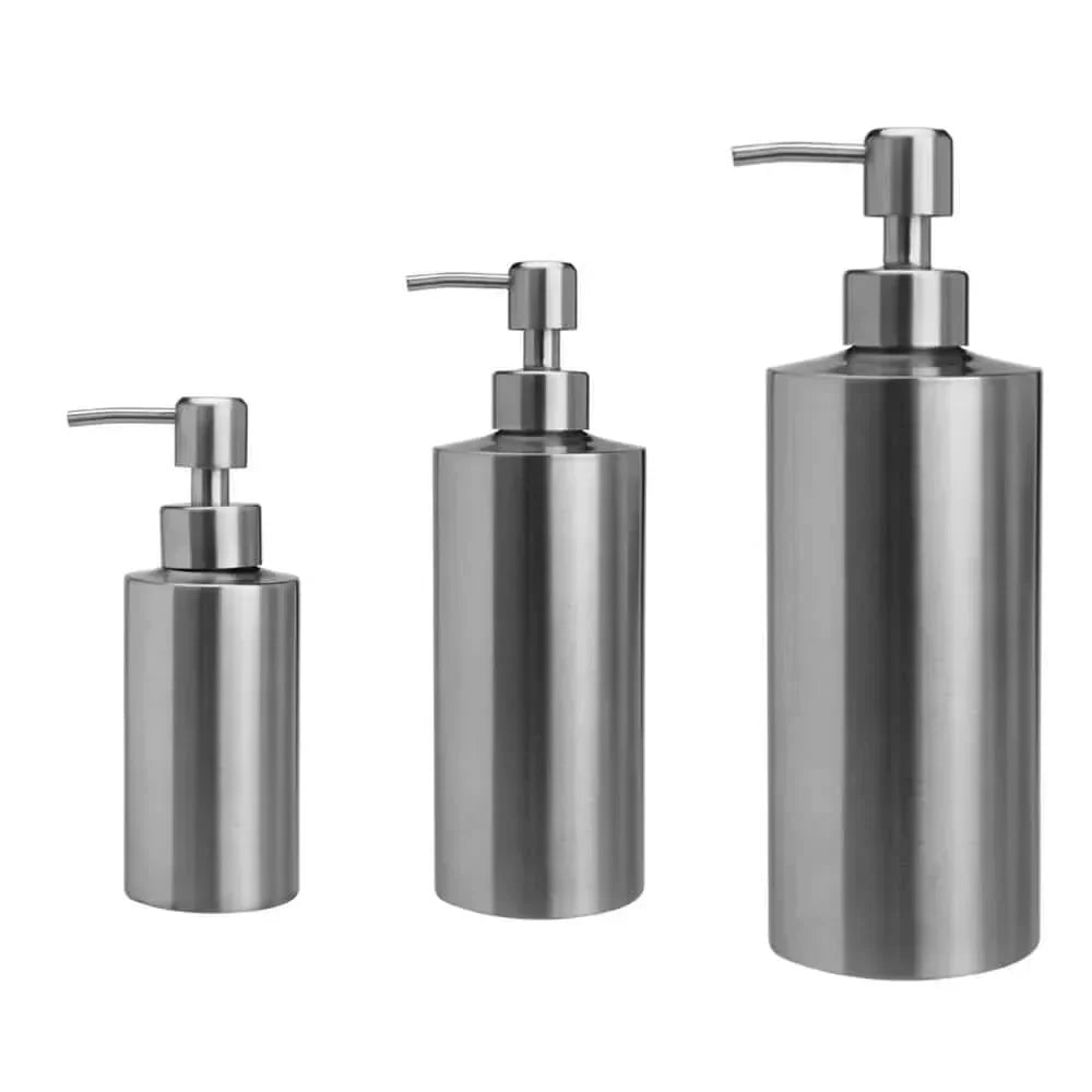 Elegant stainless steel hand pump soap dispenser 250ml/350ml/550ml