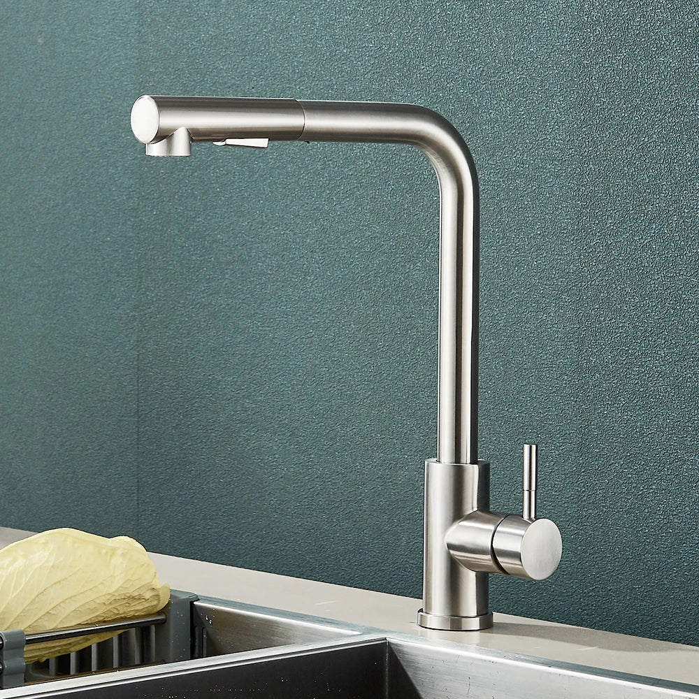FlexiJet Black extendable kitchen faucet Bowlift
