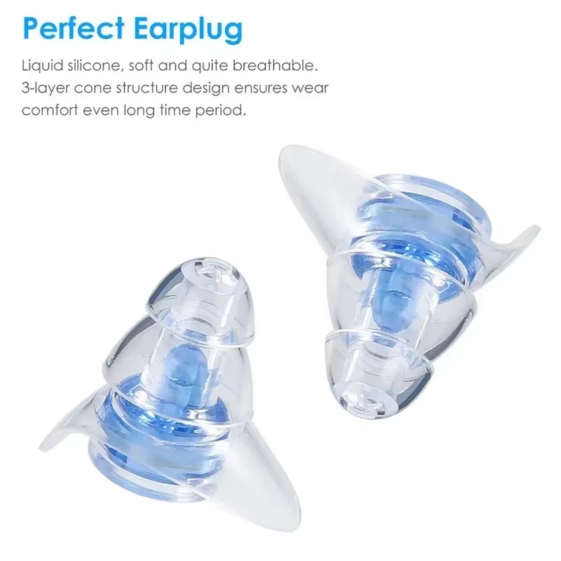 BowLift | Silicone Noise Cancelling Earplugs for Sleeping Studying and Concert Protection