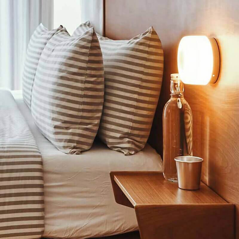 Futuristic and unique wall lamp made of solid Plexiglas