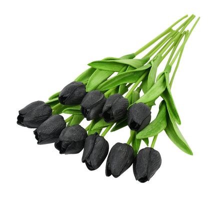 Skanto | Artificial Tulip Bouquet, Decoration (10 Pieces)