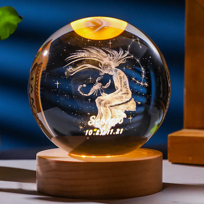 Constellation Crystal Ball Night Light | Karnz