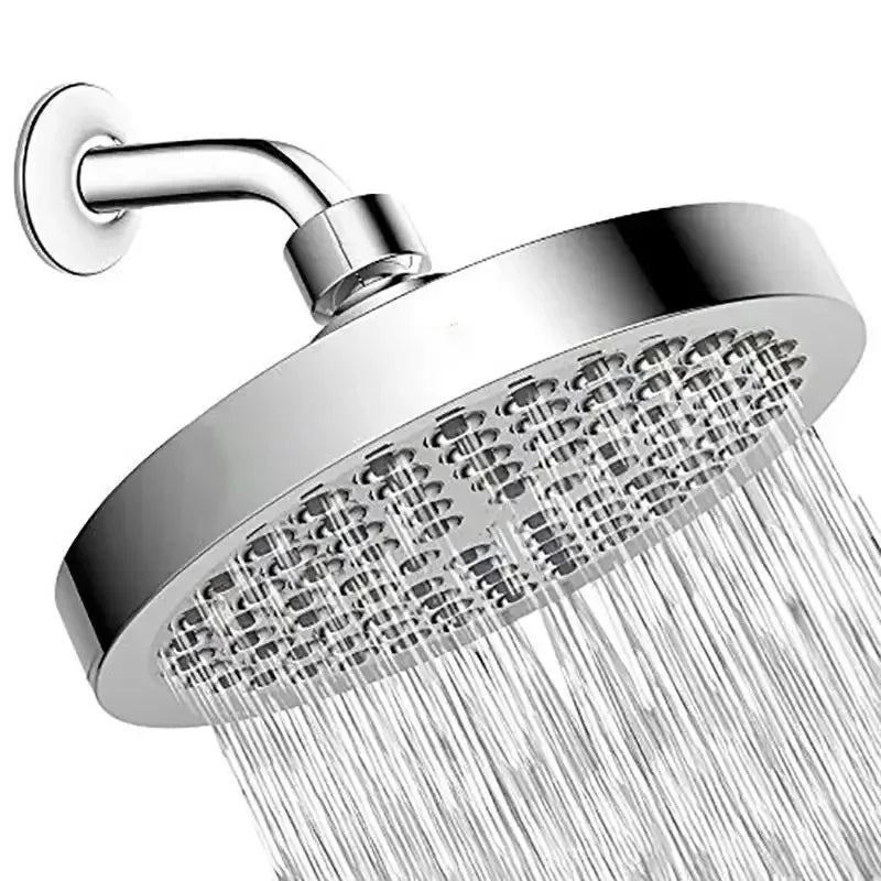 High-Pressure Rain Shower Head with Arm | Round Model – Wall Mount Bowlift