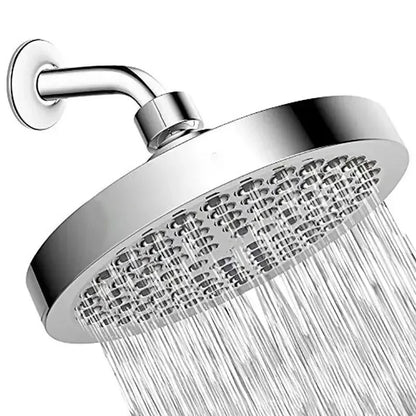 High-Pressure Rain Shower Head with Arm | Round Model – Wall Mount Bowlift