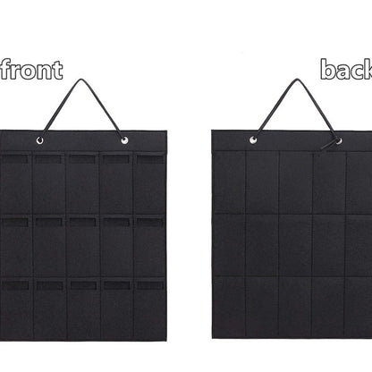 BowLift | GlasSpace Organizer | Wall-mounted Glasses Holder | Foldable Sunglasses Storage Bag | Space-saving & Dustproof | 42 × 38 cm