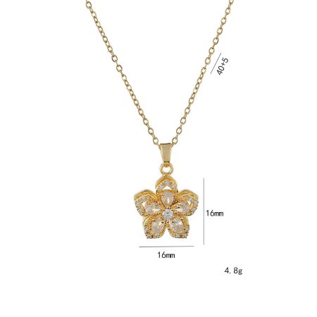 BowLift | Rotating Flower Pendant Necklace – Non-Tarnish Versatile Jewelry