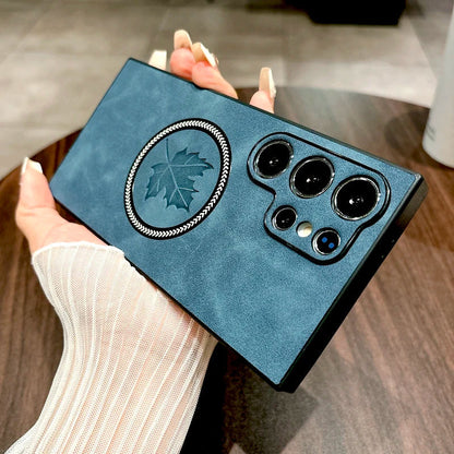 Sandsberg | Leather Samsung Galaxy Magnetic Wireless Charging Case