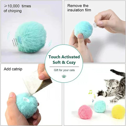 Skanto | Smarter interactive plush ball for cats | Buy 1, Get 1 Free 🎁