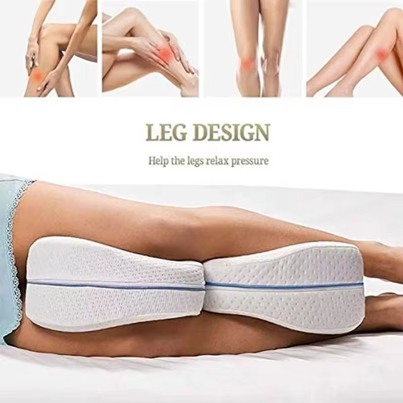 BowLift | Orthopedic Memory Foam Leg Pillow for Sciatica and Pain Relief