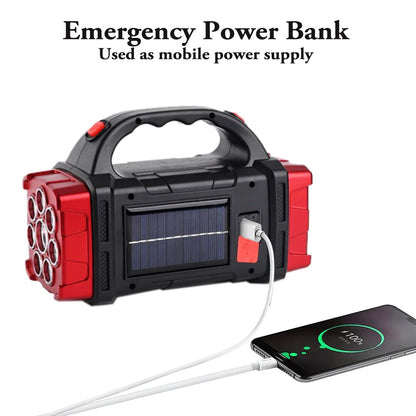 Skanto | Solar Blast Powerful Power Bank LED Flashlight