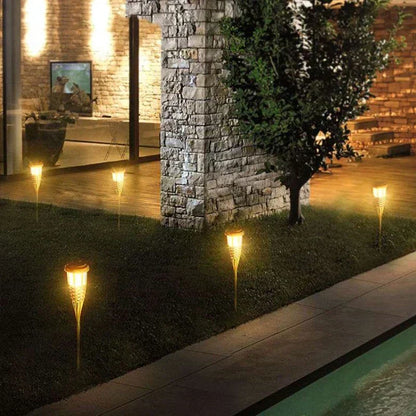 BowLift | 5-Piece Solar Torch Light Set – Flame Effect LED Garden Lights | Solar Powered & Weatherproof Outdoor Lighting