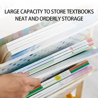 Skanto | Floor Mounted Movable Bookshelf with Wheels - Classroom Desk Storage Shelf Large Capacity, Multi-Layer Book Storage Shelf