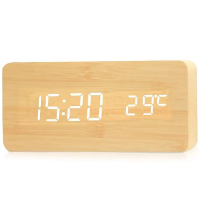 WoodTime – Natural Wooden Digital Clock Bowlift