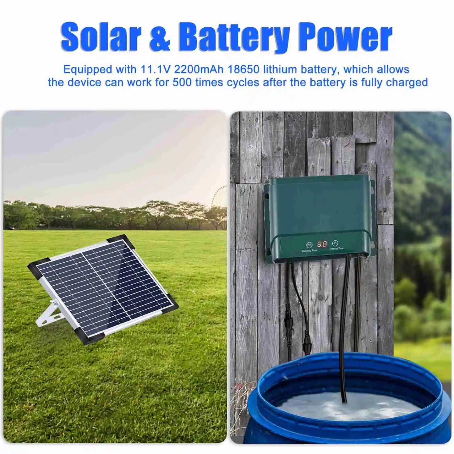 BowLift | Solar Drip Irrigation System Kit Automatic Watering with 30 Modes & 7 Timers – AquaFlow