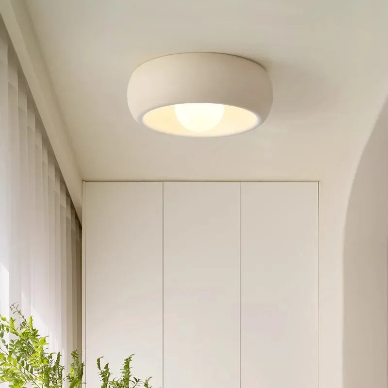 Skanto | Japanese Wabi-Sabi Round LED Ceiling Lamp