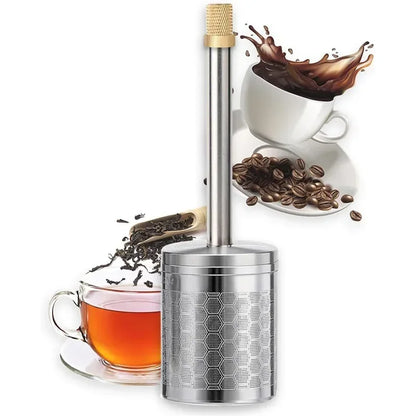 BowLift | Stainless Steel Reusable Press Tea Infuser