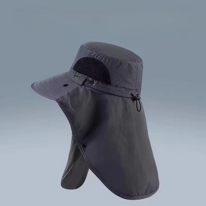 BowLift | UV Protection Outdoor Sun Hat with Wide Brim and Neck Flap for Hiking, Fishing, and Camping