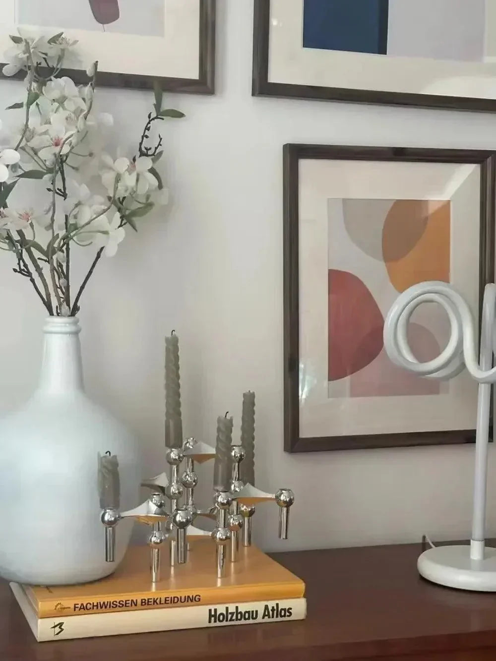 Sandsberg | Metal candle holder | Molecular Nordic design | Multiple colors