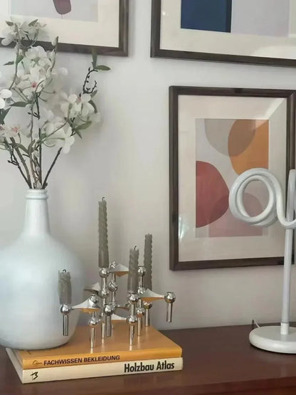 Sandsberg | Metal candle holder | Molecular Nordic design | Multiple colors