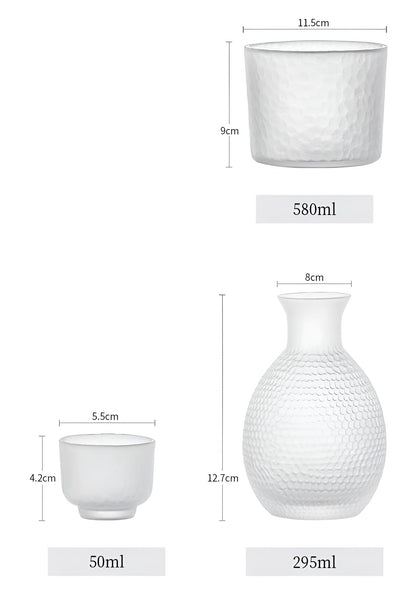 Japanese Glass Set - Elegant Sake & Whisky Set | Perfect for Bar & Home | Karnz