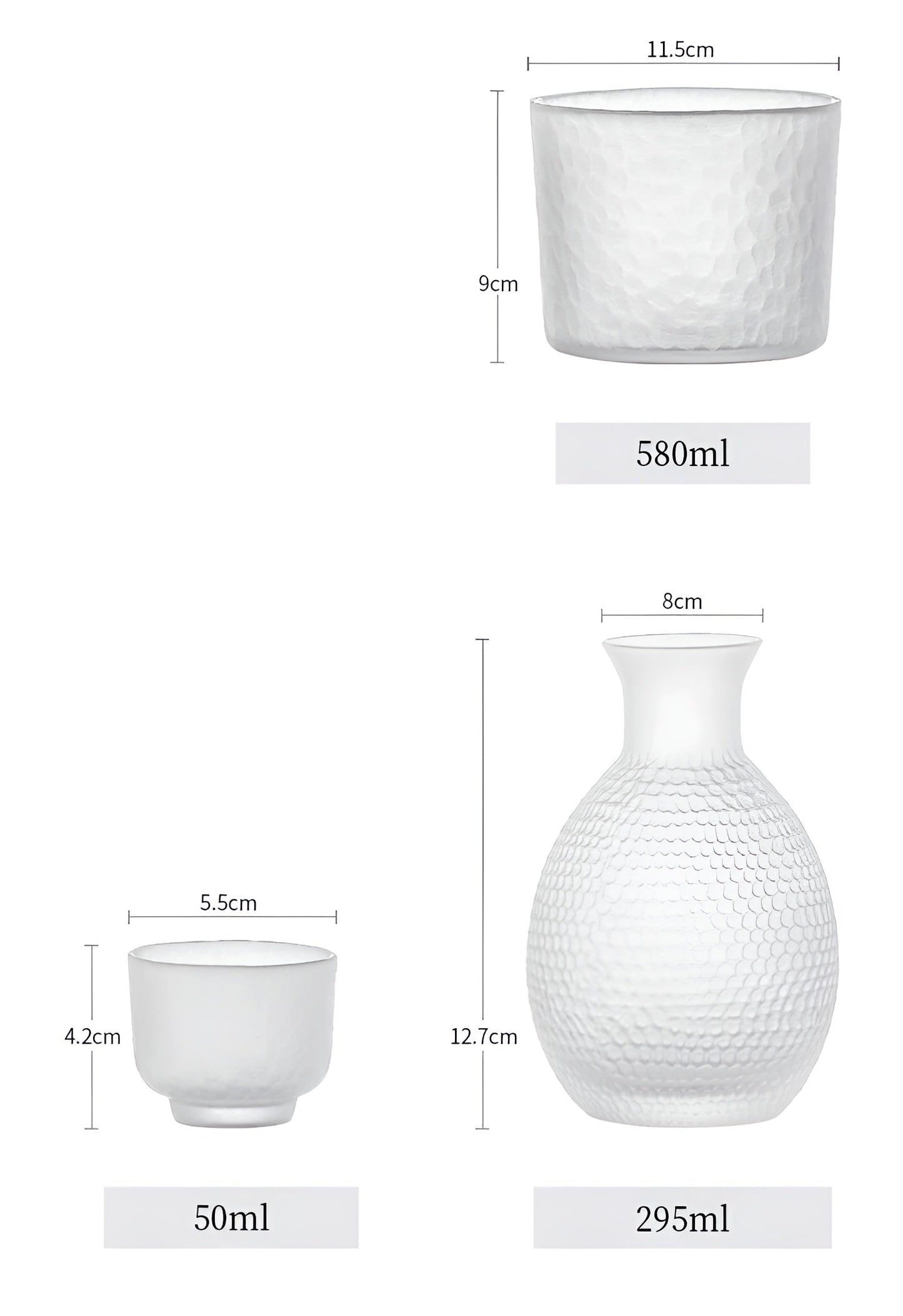 Japanese Glass Set - Elegant Sake & Whisky Set | Perfect for Bar & Home | Karnz